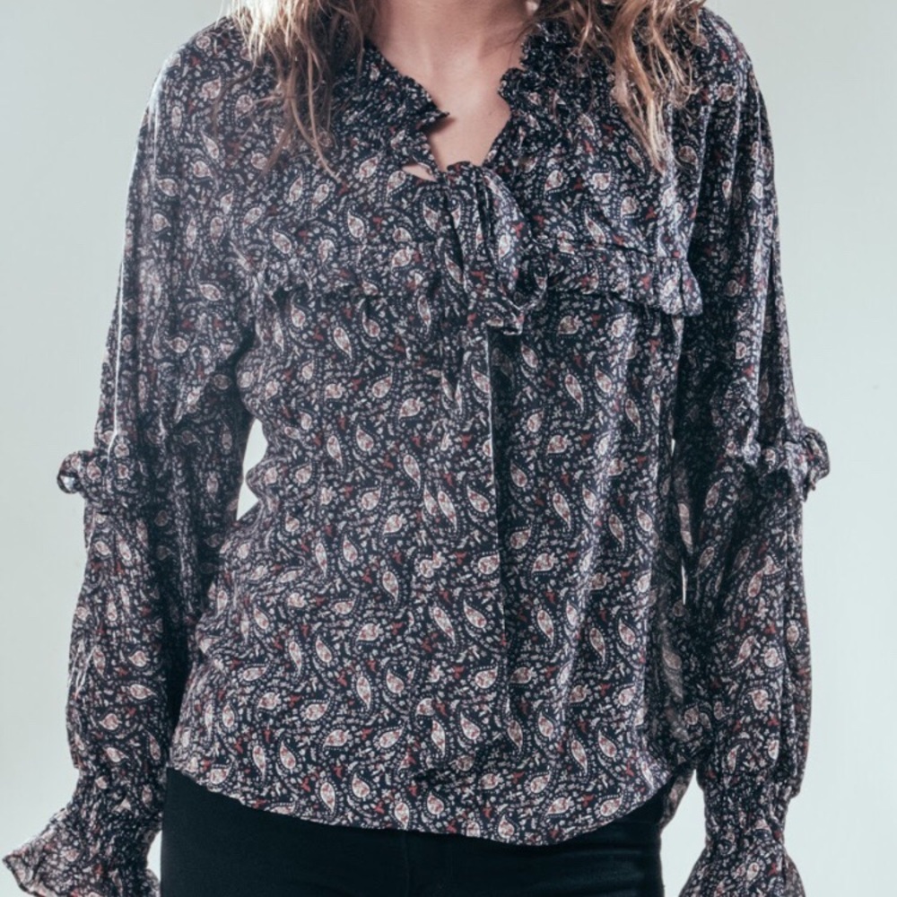 Paisley Print Darkness Blouse